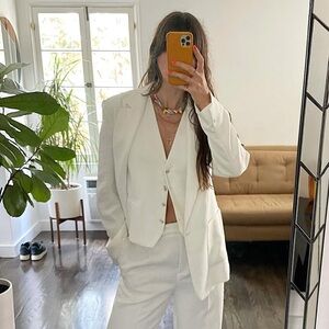 Zara Vest+Suit Jacket Set🤍
